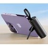 YESIDO POWERBANK YP68 5000 mAh 12W + USB-C laidas, „Lightning“ jungtis, juoda