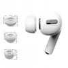 Yivo Tech-Protect ausų antgaliai, skirti AirPods Pro 1 / 2, dydžiai S / M / L - balti (3 vnt.)