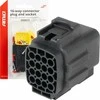 Vandeniui atspari 16 kontaktų elektros jungtis, 2,2 mm AMIO-04353