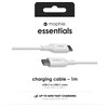 Kabelis USB Zagg USB-C - USB-C 1 m Baltas (409913177)