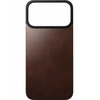 Dėklas Nomad Magnetic odinis galinis dangtelis, rustic rudos spalvos (Horween), Magsafe – iPhone 17 Pro Max