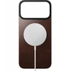 Dėklas Nomad Magnetic odinis galinis dangtelis, rustic rudos spalvos (Horween), Magsafe – iPhone 17 Pro Max