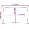 Burė nuo saulės, oranžinės spalvos, 3x4,5m, HDPE, 160g/m²