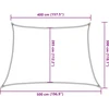 Saulės skėtis, burė, 160 g/m², trapecijos formos, smėlio spalvos, 4/5x3 m, HDPE