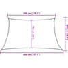 Saulės skėtis, 160 g/m², trapecijos formos, smėlio spalvos, 3/4x2 m, HDPE