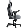 Žaidimų kėdė AndaSeat Kaiser 3 PRO XL, pilkos spalvos, medžiaga: audinys