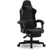 Žaidimų kėdė SENSE7 DEVON „Alcantara“, juoda
