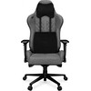Žaidimų kėdė Yumisu 2050 Fabric Gaming Chair, Pilka-juoda