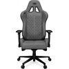 Žaidimų kėdė Yumisu 2050 Fabric Gaming Chair, Pilka-juoda