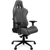 Žaidimų kėdė Yumisu 2050 Fabric Gaming Chair, Pilka-juoda