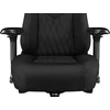 Žaidimų kėdė Yumisu 2053 Natural Leather Gaming Chair, Juoda