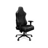 Žaidimų kėdė Yumisu 2053 Natural Leather Gaming Chair, Juoda