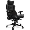Žaidimų kėdė Yumisu 2053 Natural leather Gaming Chair, Juoda