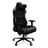 Žaidimų kėdė Yumisu 2053 Natural leather Gaming Chair, Juoda