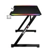 Žaidimų stalas Huzaro Hero 2.5 RGB, Juodos spalvos