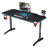 Žaidimų stalas Ultradesk Frag Gaming Desk, Juodas su mėlynu kilimėliu