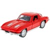 Žaislinis automobilis Daffi Chevrolet Corvette Stingray 1963, raudonos spalvos