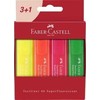 Faber-castell 1546 žymeklis, 4 spalvos, super fluorescencinis