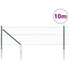 Hexagonal Fence with Post 10 x 0,6 m PVC dengtas plienas Žalia