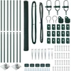 Hexagonal Fence with Post 10 x 1,6 m PVC dengtas plienas Žalia