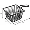 Mondex Metalinis užkandžių krepšelis su rankena - 22x13x9 cm - Frietmand