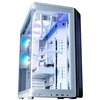 Zalman P60 vidutinio dydžio bokšto korpusas su 5 ARGB ventiliatoriais, baltas