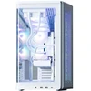 Zalman P60 vidutinio dydžio bokšto korpusas su 5 ARGB ventiliatoriais, baltas