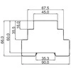 Zamel Laiptinės valdiklis 16A 48mA 1NO 230V AC ASM-01