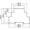Zamel Montavimo komutatorius I-0-II 230V PIM-03