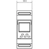 Zamel Savaitinis 1 kanalo Econo 230V AC ZCM- 11E
