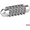 LED lemputės, Canbus, festoon, C5W, 12SMD, 2016 m., 36 mm, baltas, 12V, 24V, amio-04236