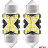LED CANBUS lemputės Festoon C5W 12SMD 2016 31mm Baltas 12V 24V AMIO-04235