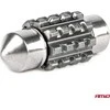 LED lemputės, Canbus, festoon, C5W, 2SMD, 3838, 31 mm, baltos, 12 V, 24 V, amio-04247