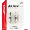 LED lemputės, Canbus, festoon, C5W, 2SMD, 3838, 41 mm, baltos, 12 V, 24 V, amio-04250