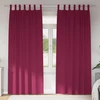 Užuolaidos su žiedais, blokuojančios šviesą 2 pcs Vyno raudona