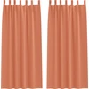 Užuolaidos su žiedais, blokuojančios šviesą 2 pcs Terakotos