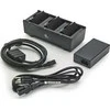Zebra 3 Slot Baterija Charger; ZQ300 serija; apima maitinimo šaltinį ir ES maitinimo laidą
