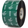 „Zebra Resin“ juostelė, 40 mm x 450 m (1,57 x 1476 pėdos), 5095; Didelio našumo, 25 mm (1 colio) šerdis, 6 / dėžutė