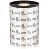 Zebra Wax/Resin Ribbon, 60mmx450m (2.36inx1476ft), 3200; High Performance, 25mm (1in) core, 6/box