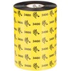 Zebra Wax/Resin Ribbon, 102mmx450m, 3400; High Performance, 25mm core, 6/box