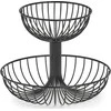 Fruit basket 2-level, Ø 32 x 26 cm, juodas, ZELLER
