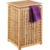 Pakabinamas skalbinių krepšys iš bambuko - 92 litrai, išimamas įdėklas, BAMBOO ZELLER