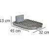 Zeller Dish Drain Rack, metal chromed/pilkas plastikas