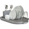 Zeller Dish Drain Rack, metal chromed/pilkas plastikas