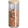 Zeller GROOVES stiklainis su bambukiniu dangteliu, 1100 ml