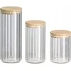 Zeller GROOVES stiklainis su bambukiniu dangteliu, 1100 ml