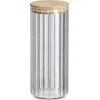Zeller GROOVES stiklainis su bambukiniu dangteliu, 1100 ml