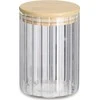 Zeller GROOVES stiklainis su bambukiniu dangteliu, 550 ml