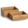 PIECES Organizatorius kosmetikai, bambukas, 2 vnt., ZELLER
