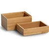 PIECES Organizatorius kosmetikai, bambukas, 2 vnt., ZELLER
